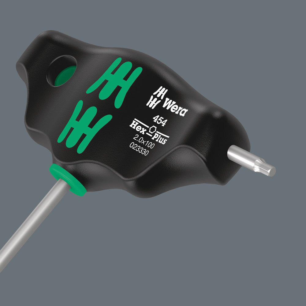 Wera Tools - 454 Imperial T-handle hexagon screwdriver Hex-Plus, imperial