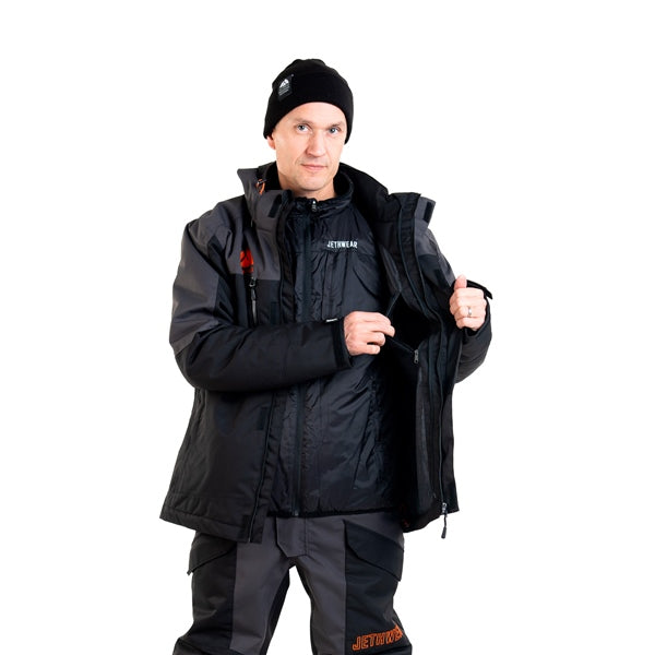 Jethwear-JACKET ADAPT 3IN1 BK/IRON/OG 2XL J25153-025-XXL 7340107561091