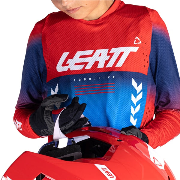 Leatt-JERSEY MOTO 4.5 JR BL/RD XL LEATT 5026000923 6009556544420