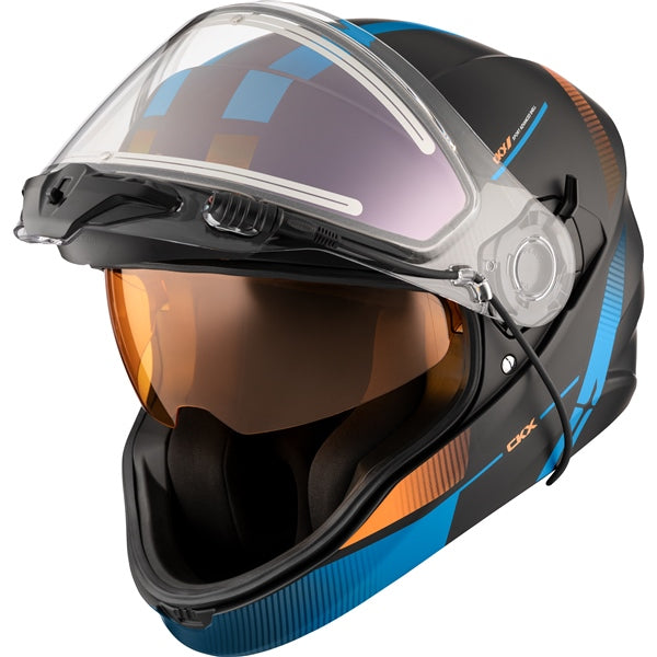 CKX-HELM CONTACT EDL EDGE BL/OG MAT 3XL 518727 