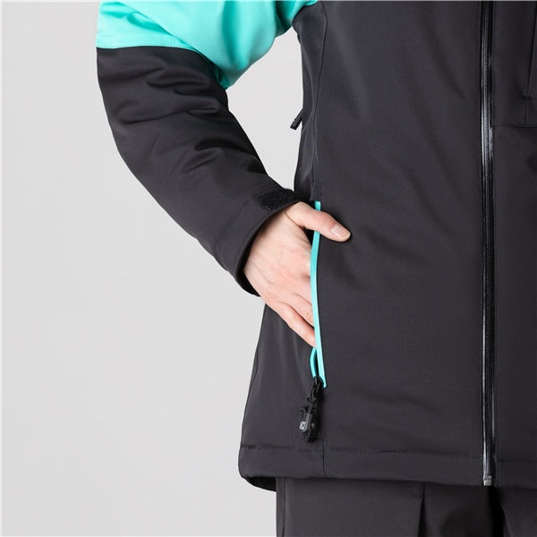 CKX-JACKET ALASKA WOM BK/TUR M W23-03-BLK&TUQS M