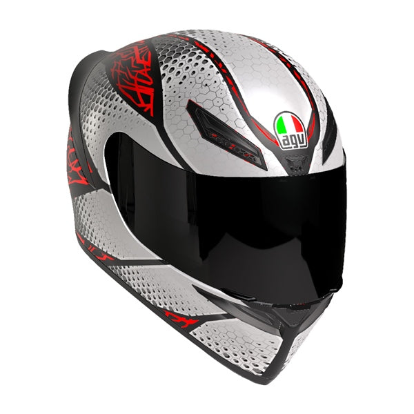 AGV-HELM K1 S SPEEDARMOR MAT BK/GY/RD 2XL 2118394017-073-XXL 8000958420587