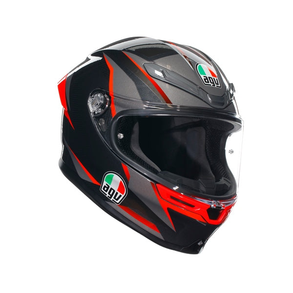 AGV-HELM K6 S SLASHCUT BK/GY/RD 2XL 2118395001-014-XXL 8051019607935