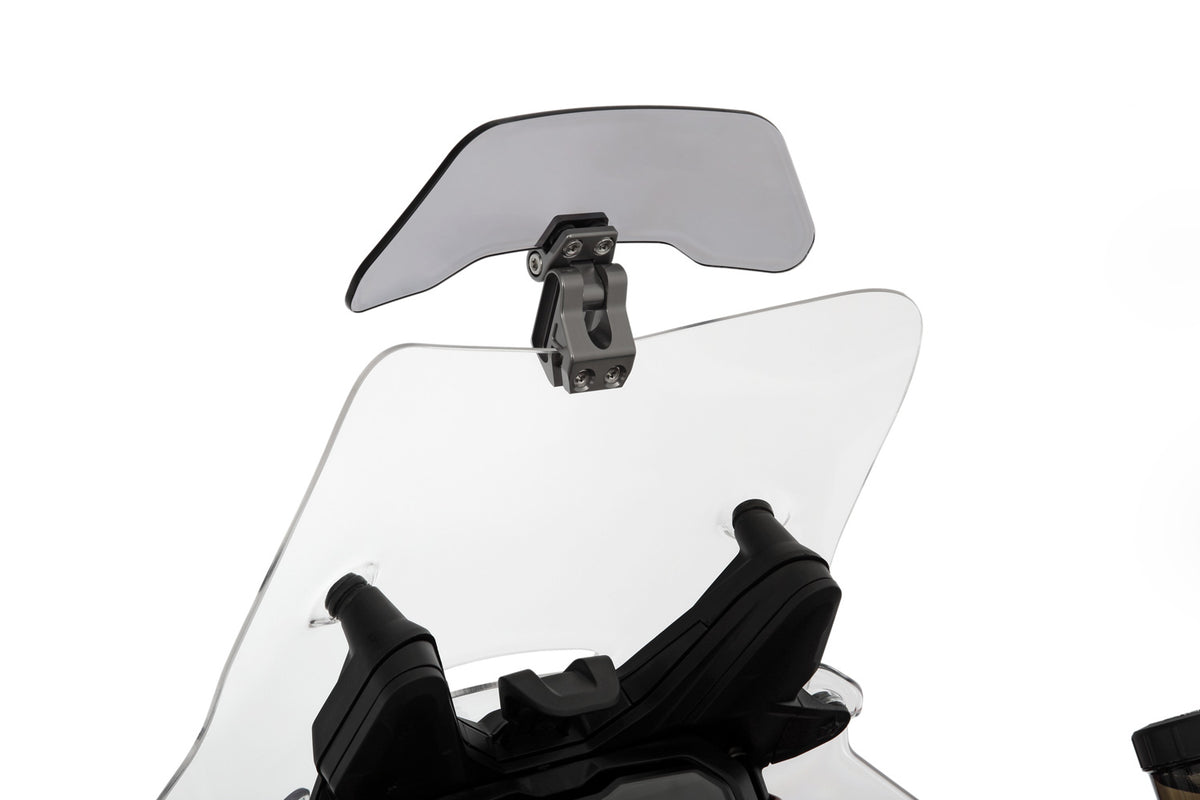 Wunderlich windshield extension Vario-ERGO 3D+ transparent, perfect wind protection thanks to the clever add-on spoiler