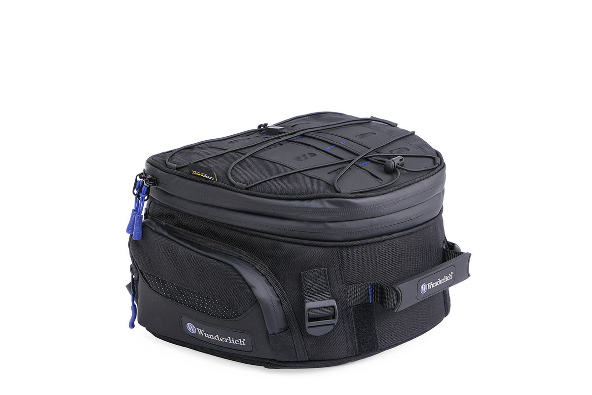 Multifunctional compact bag for the seat or luggage carrier