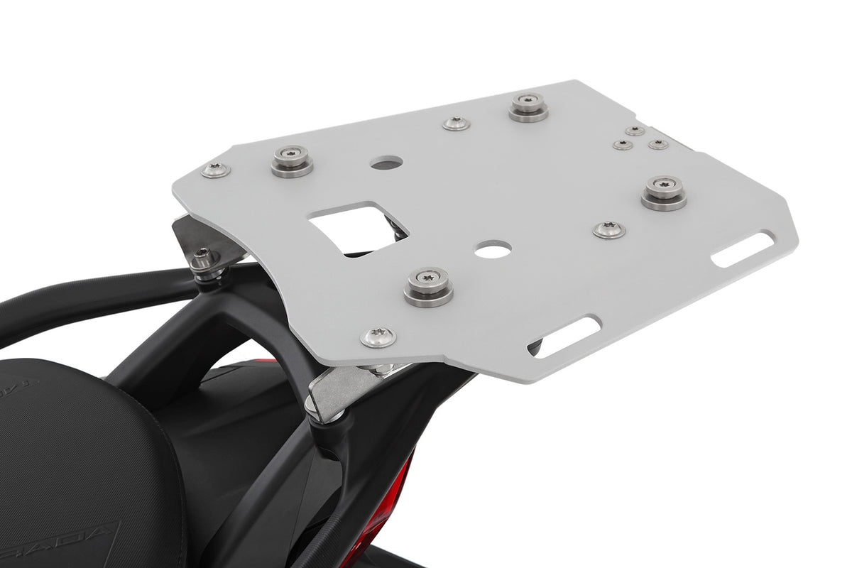 Discreet but robust top case carrier for mounting our »EXTREME« model top case.