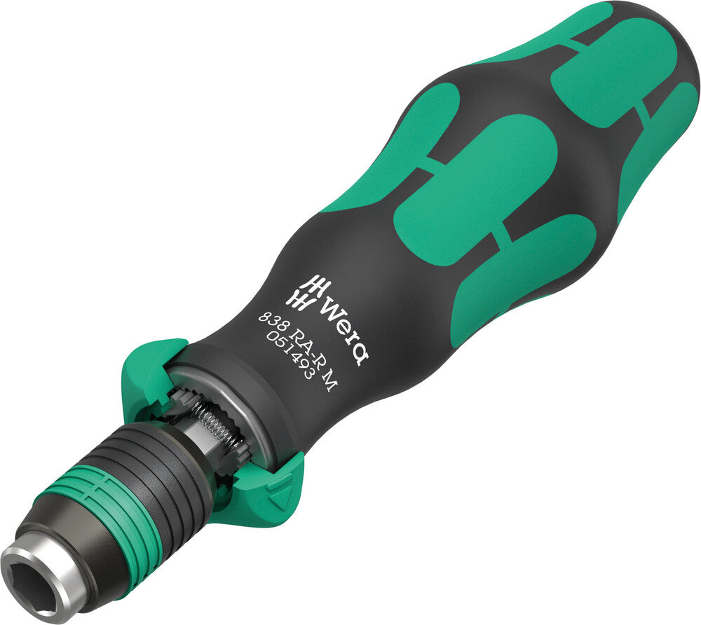 Wera Tools - 838 RA-R M Bitholding screwdriver with ratchet functionality, 1/4"
