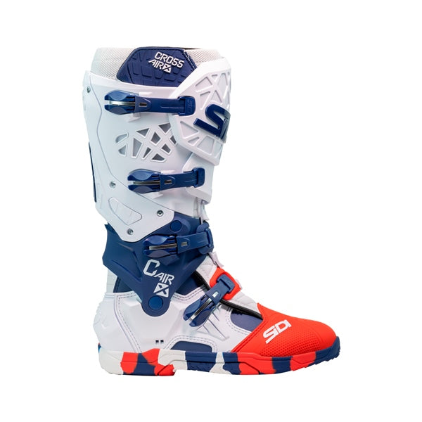 Sidi-BOOT CROSSAIR X WH/NAVY/RD 48 SIDI MMCROSSAIRXNAVRED48 8017732726155