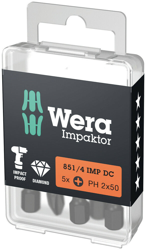 Wera Tools - 851/4 IMP DC PH DIY Impaktor PH bits