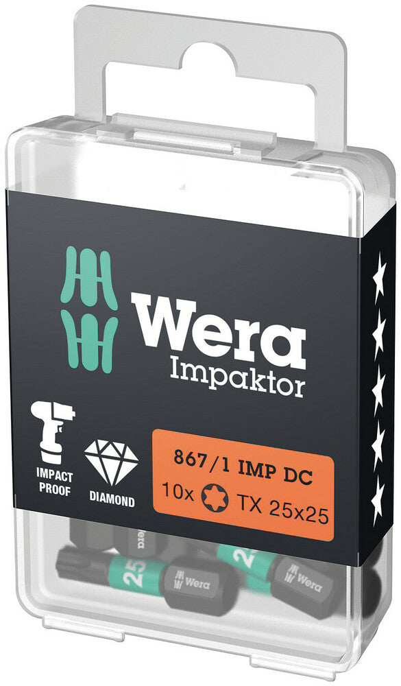 Wera Tools - 867/1 IMP DC TORX® DIY Impaktor bits