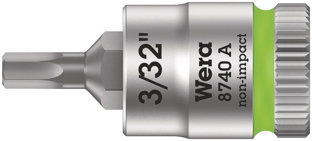 Wera Tools - 8740 A Zyklop bit socket, 1/4" drive