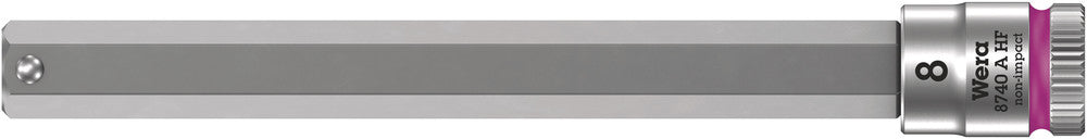 Wera Tools - 8740 A HF Zyklop bit socket with holding function, 1/4" drive