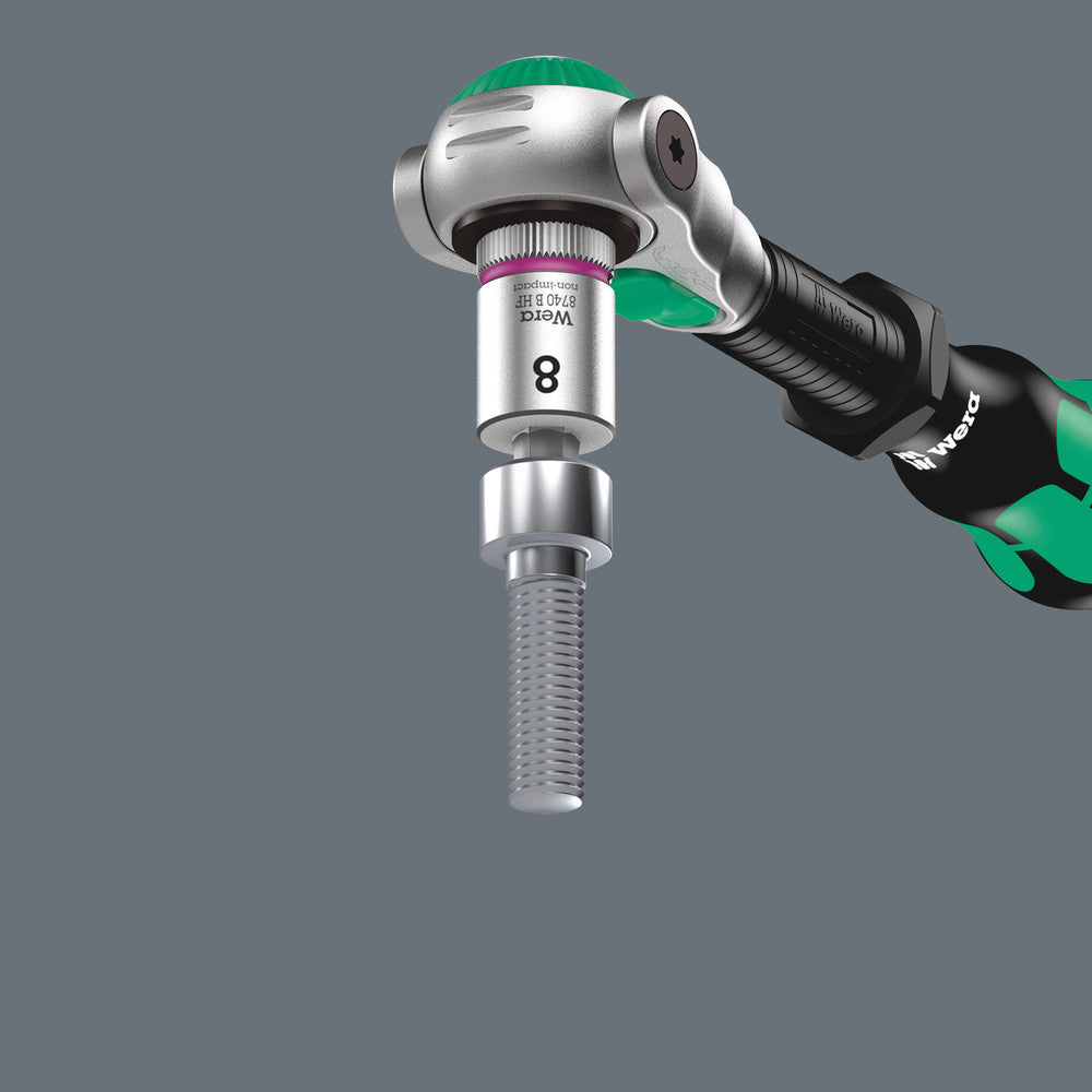 Wera Tools - 8100 SA All-in Zyklop Speed Ratchet Set, 1/4" drive, with holding function, metric