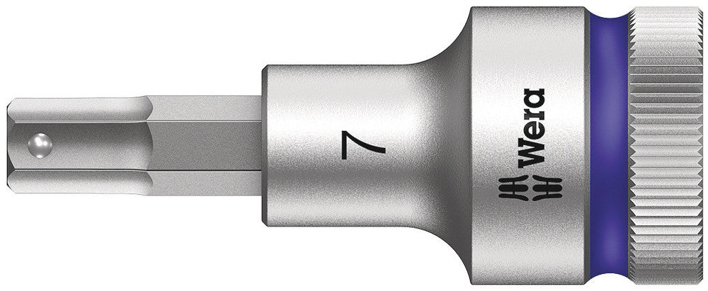 Wera Tools - 8740 C HF Zyklop bit socket with 1/2" drive with holding function