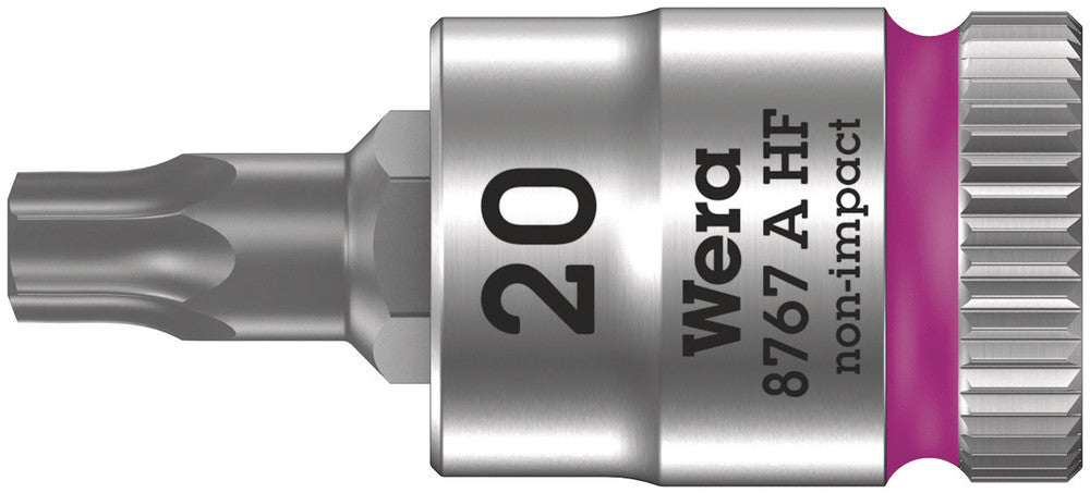 Wera Tools - 8767 A HF TORX® Zyklop bit socket with holding function, 1/4" drive