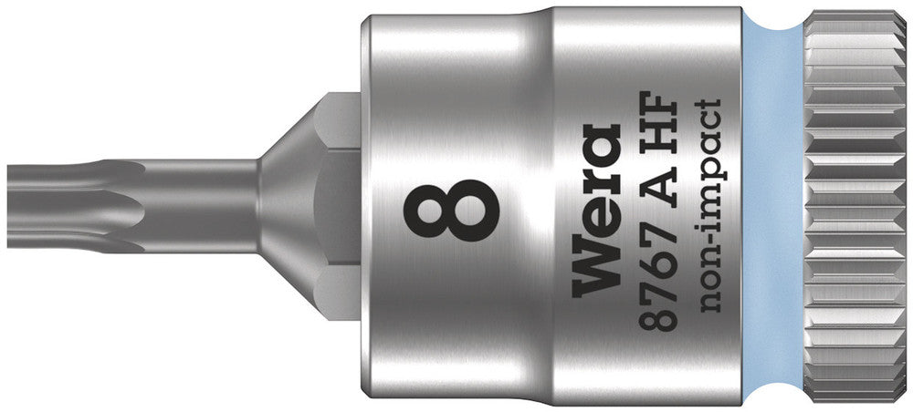 Wera Tools - 8767 A HF TORX® Zyklop bit socket with holding function, 1/4" drive