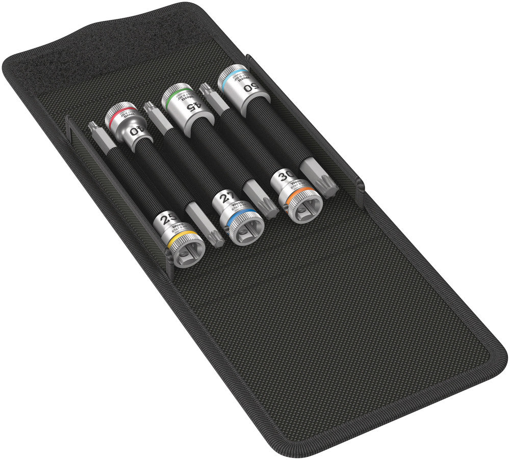 Wera Tools - 8767 B TORX® HF 1 Zyklop bit socket set with holding function, 3/8" drive