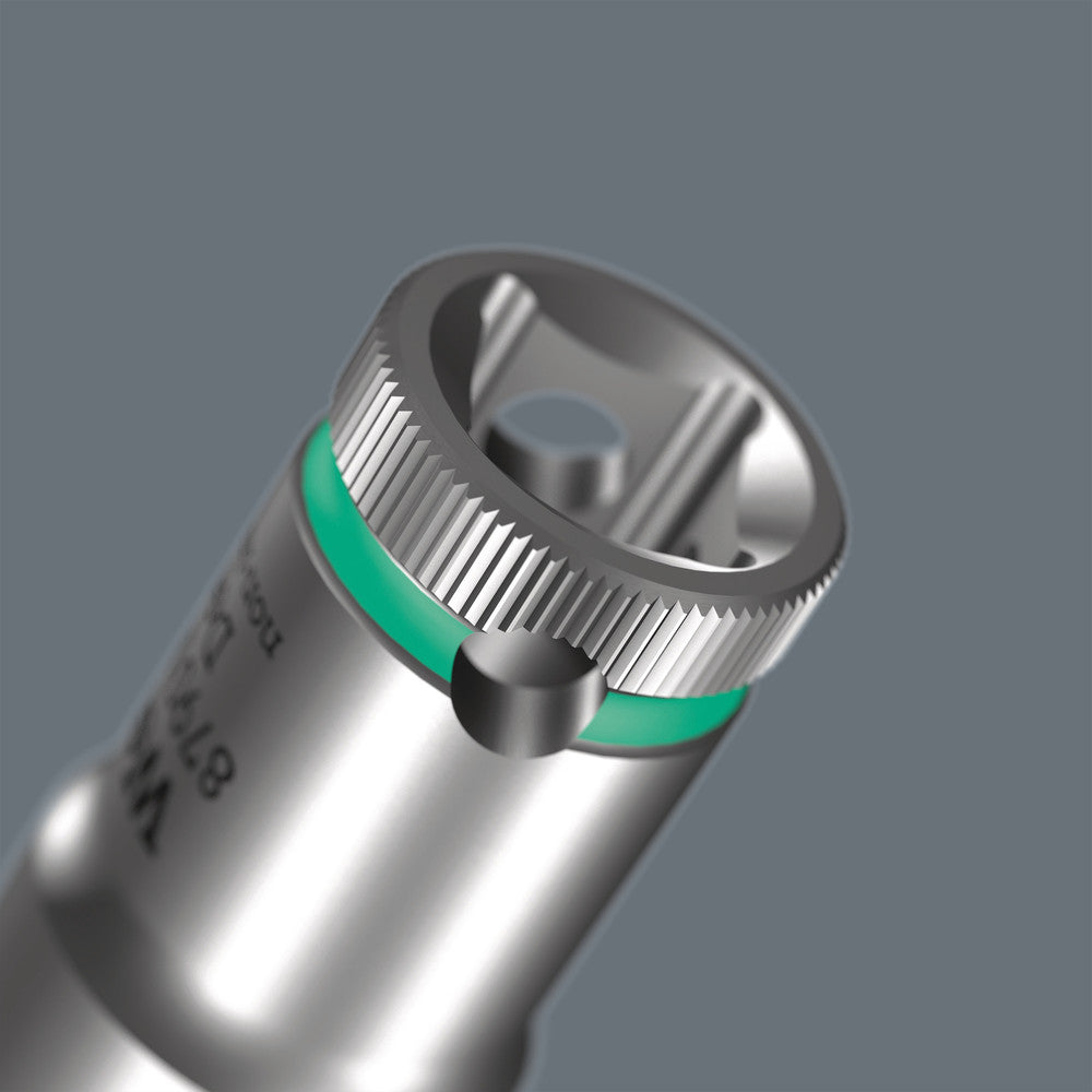 Wera Tools - Magnetic socket rail A Deep 1 socket set, 1/4" drive