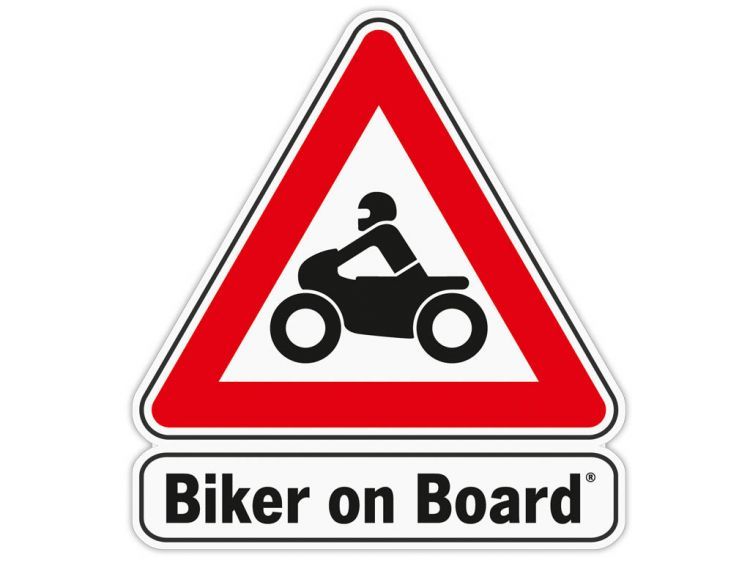 Sticker Biker on board, now you can show your allegiance to the motorcycle. 