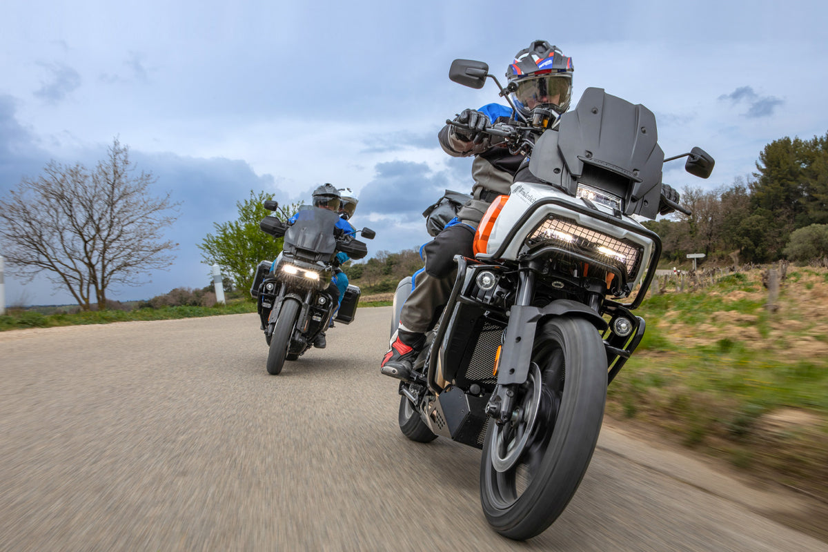 Wunderlich headlight protection grill for the Harley-Davidson Pan America 1250 reliably protects the original headlight from expensive...