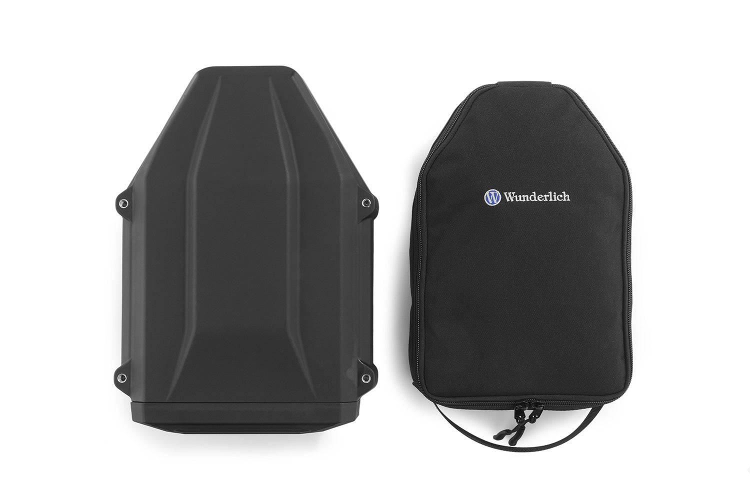 Tailored interior bag, custom-fitted for our Wunderlich tool box