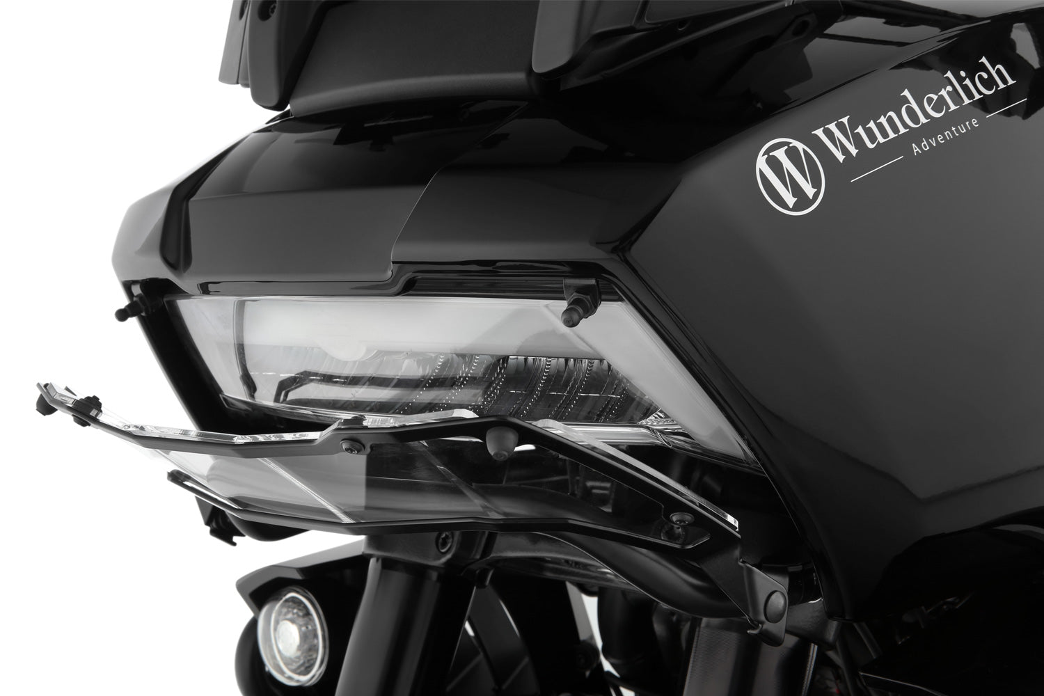 Wunderlich headlight protection grill for the Harley-Davidson Pan America 1250 reliably protects the original headlight from expensive...