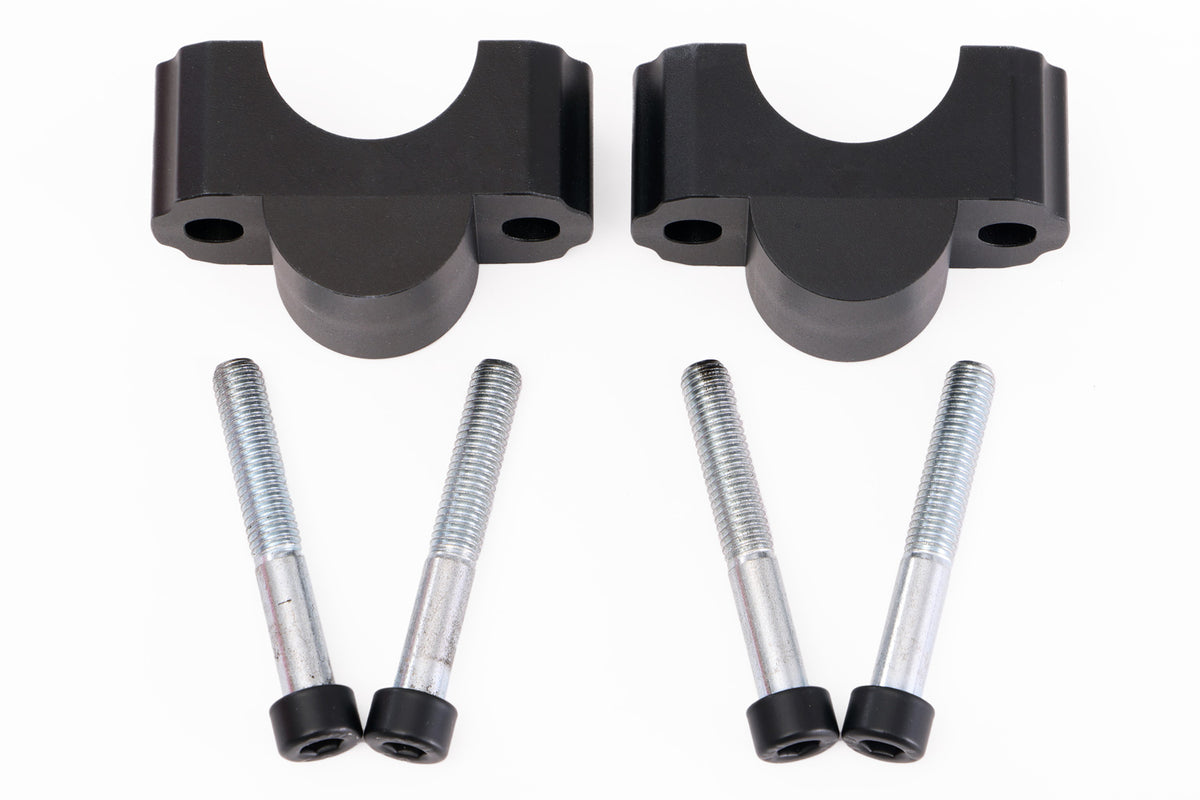 Raising the handlebar base by approx. 25 mm