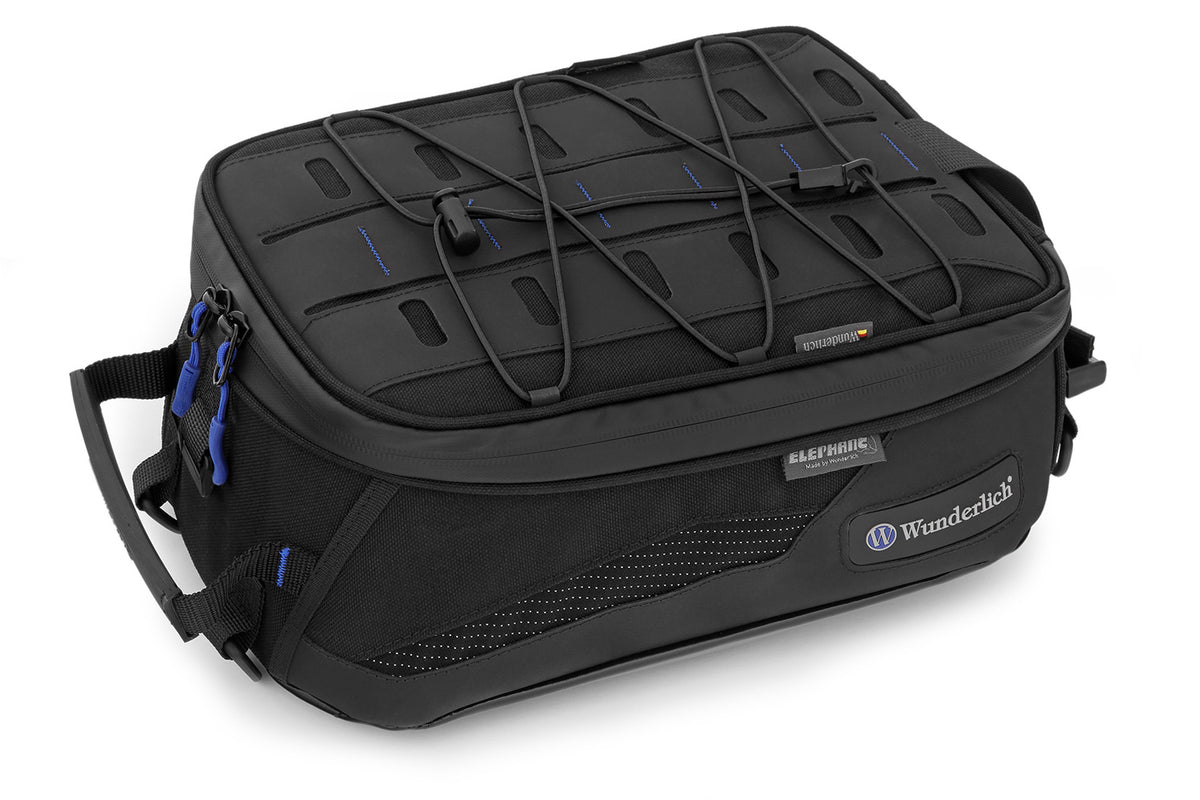 High quality, compact tank bag - New, streamlined, functional design, recognisable by the subtle blue applications
