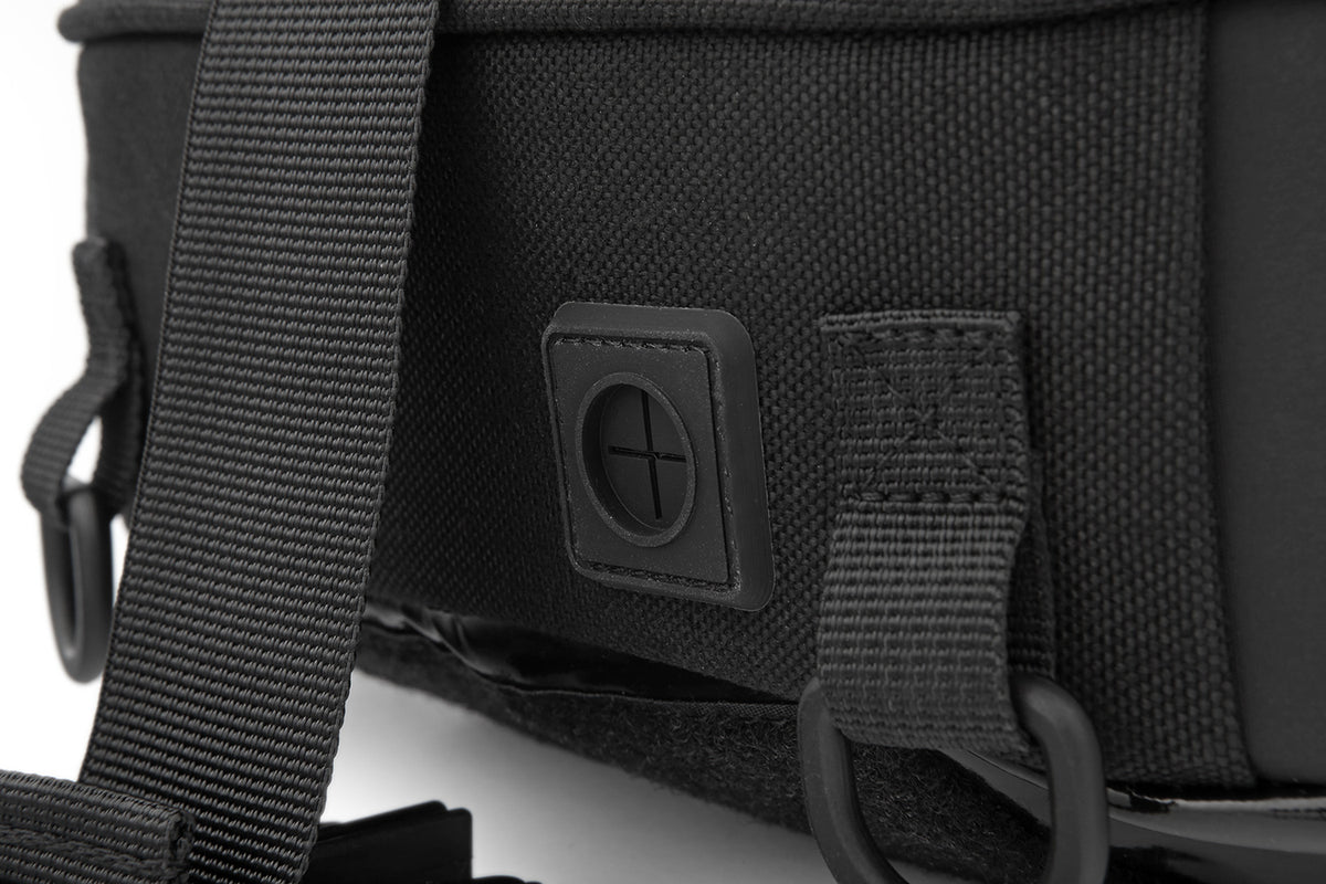 High quality, compact tank bag - New, streamlined, functional design, recognisable by the subtle blue applications