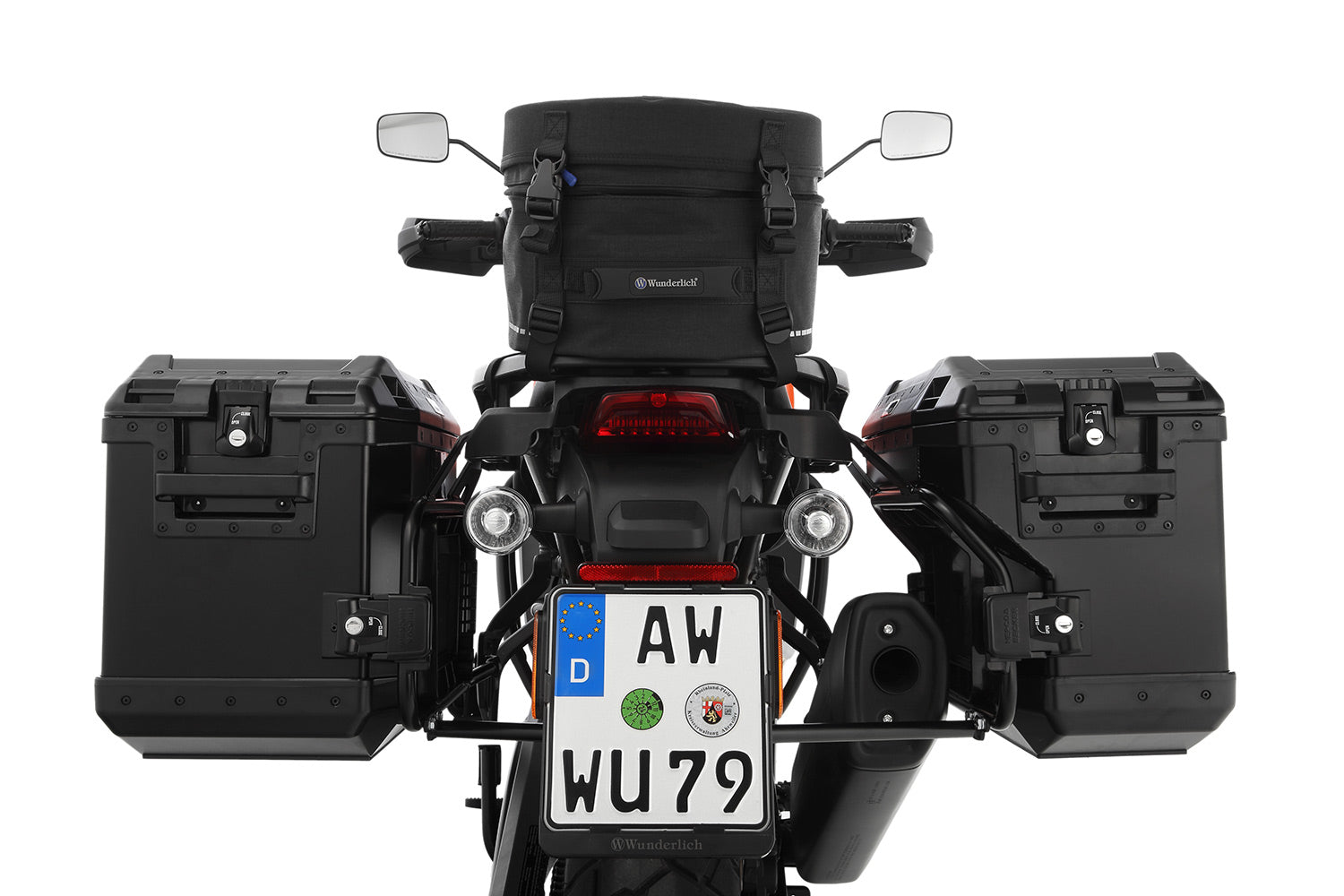 Multi-functional and compact bag can  either be attached to the luggage carrier of the passenger seat quickly and  simply