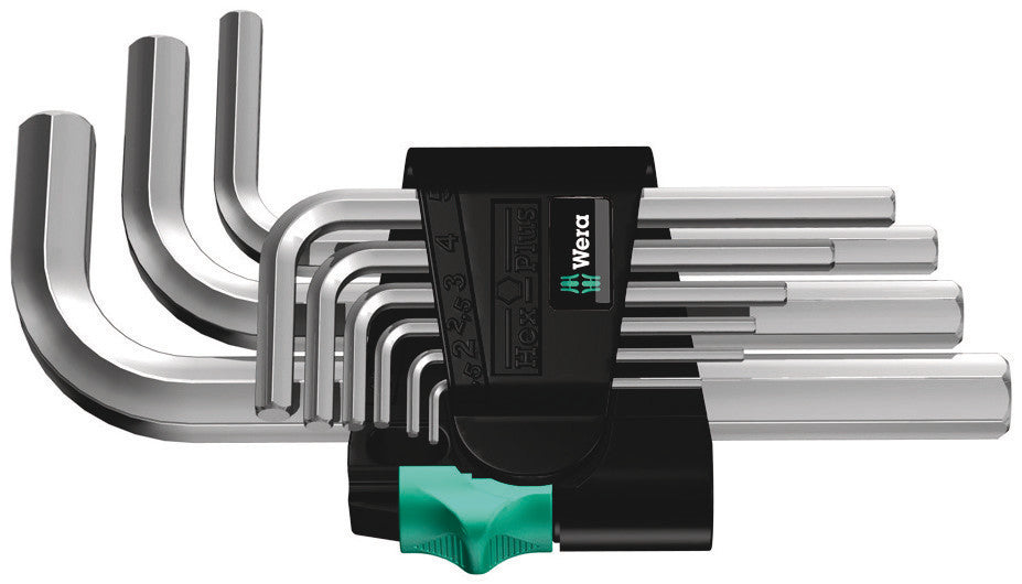 Wera Tools - 950/9 Hex-Plus 5 L-key set, metric, chrome-plated