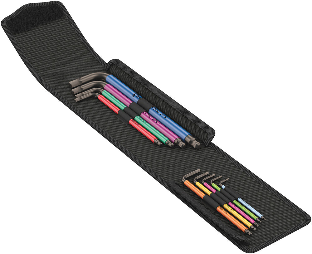 Wera Tools - 950/9 Hex-Plus Multicolour Imperial 1 L-key set, imperial, BlackLaser