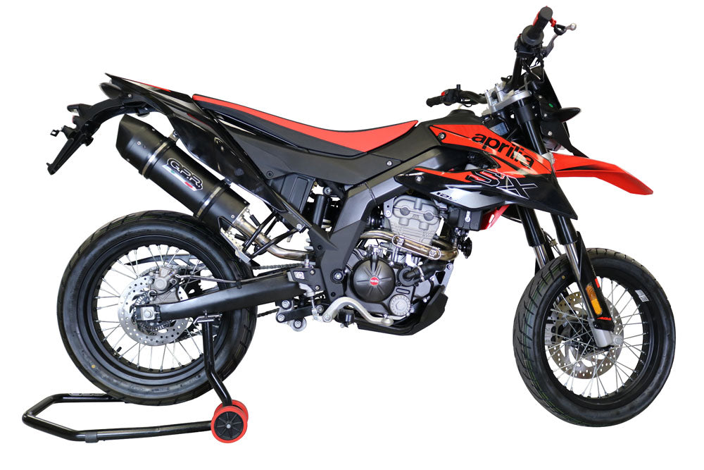 GPR-Exhaust---Furore-Evo4-Nero-Slip-on-for-RX-125-from-2018-to-2020-dB-Killer-Link-Pipe-Catalyst