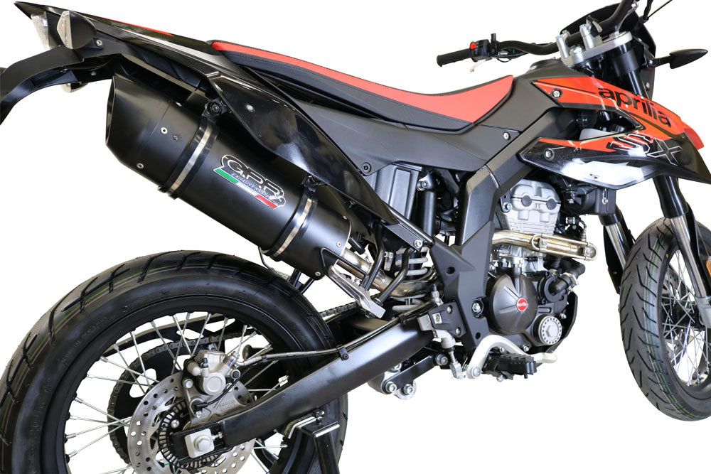 GPR-Exhaust---Furore-Evo4-Nero-Slip-on-for-SX-125-from-2018-to-2020-dB-Killer-Link-Pipe-Catalyst