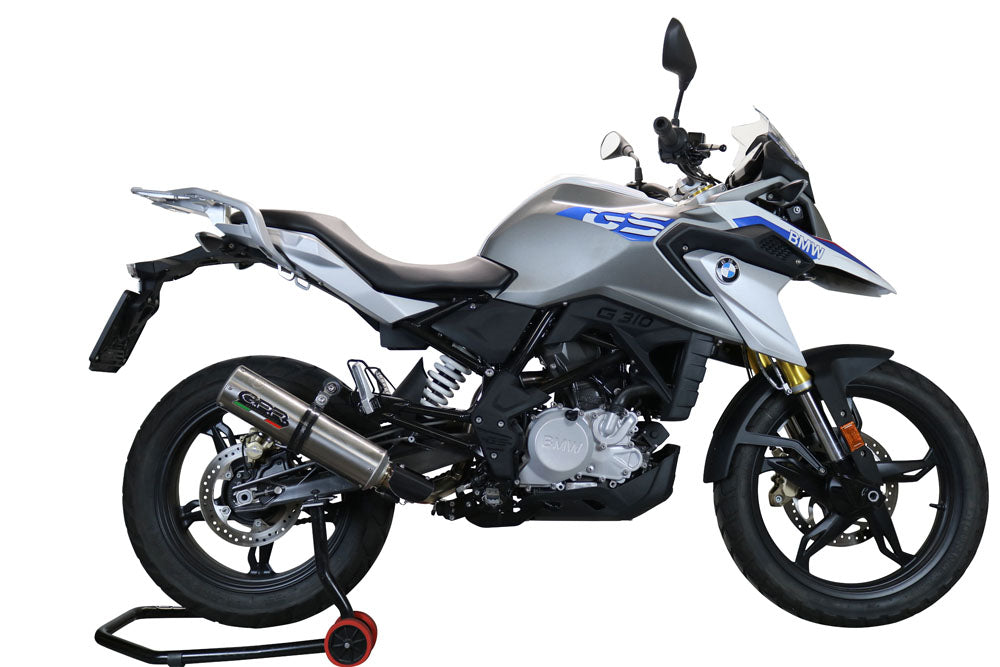 GPR-Exhaust---M3-Titanium-Natural-Full-Line-for-G-310-GS-from-2017-to-2021-dB-Killer-Catalyst
