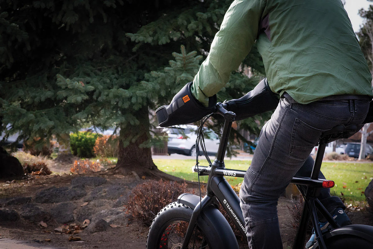 Hippo Hands - 'Cascade' Hand Warmer Covers, for E-Bike and Mountain Bikes
