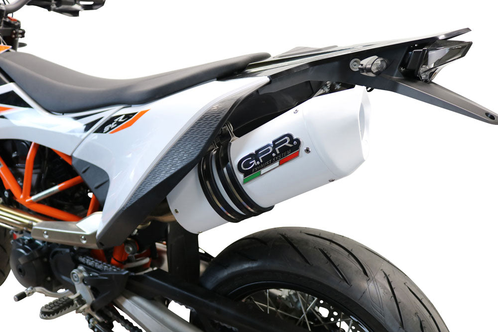 GPR-Exhaust---Albus-Evo4-Slip-on-for-Enduro-690-R-from-2019-to-2020-dB-Killer-Link-Pipe-Catalyst