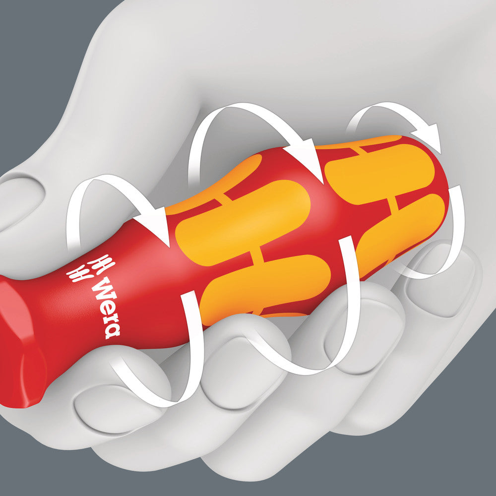 Wera Tools - 160 iSS VDE Insulated screwdriver with reduced blade and handle diameter for slotted screws