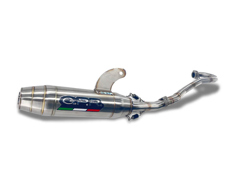 GPR-Exhaust---Deeptone-Inox-Full-Line-for-KLX-140R-L-from-2022-to-2025-dB-Killer-Spark-Arrestor