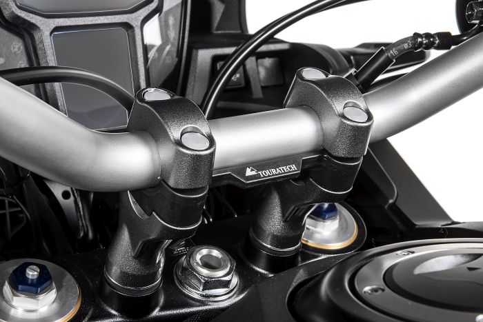 Touratech - Handlebar riser joined, 20 mm, type 44, for Honda CRF1000L Africa Twin, black