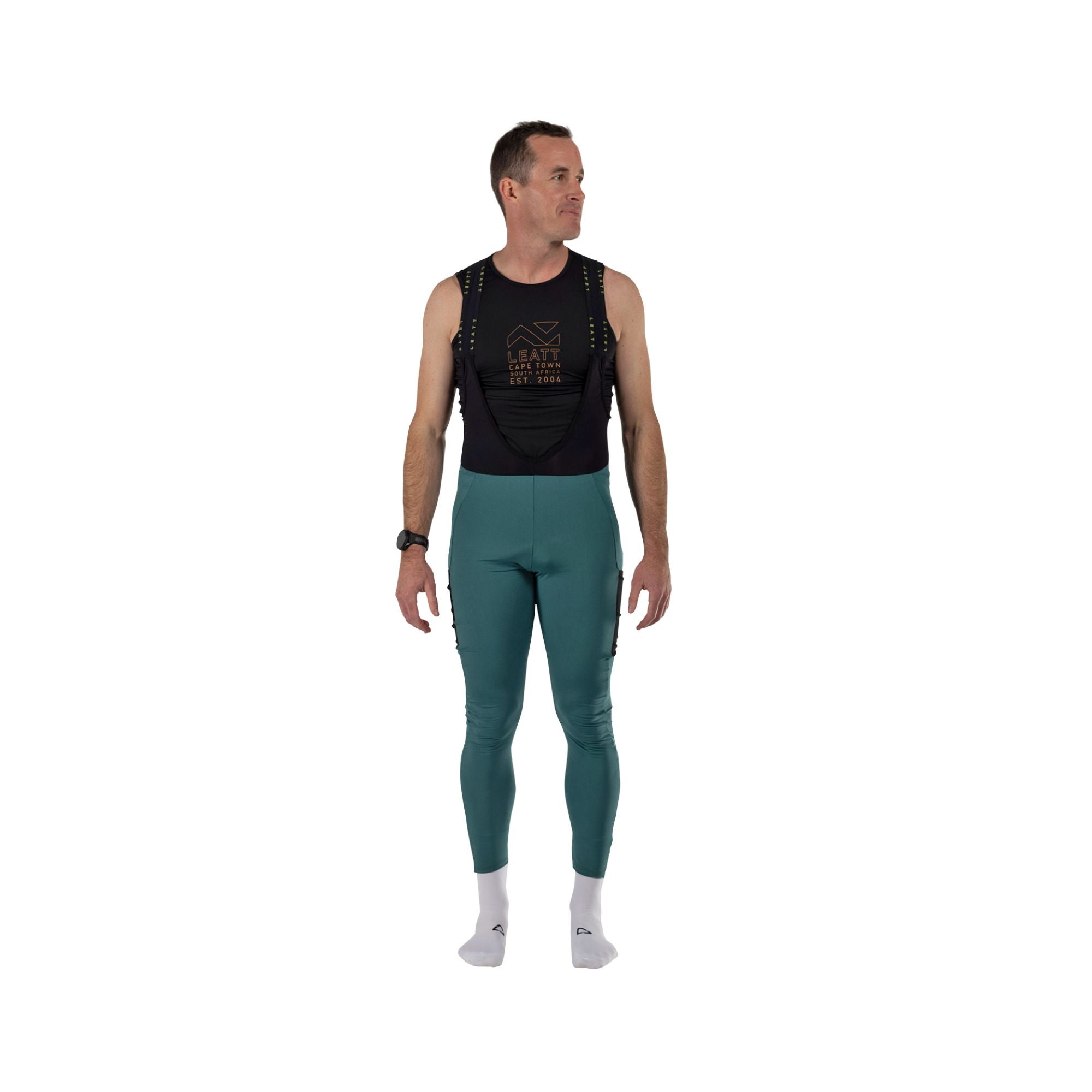 LEATT APPAREL BIB TIGHT 4.0 ENDURANCE TEAL XL