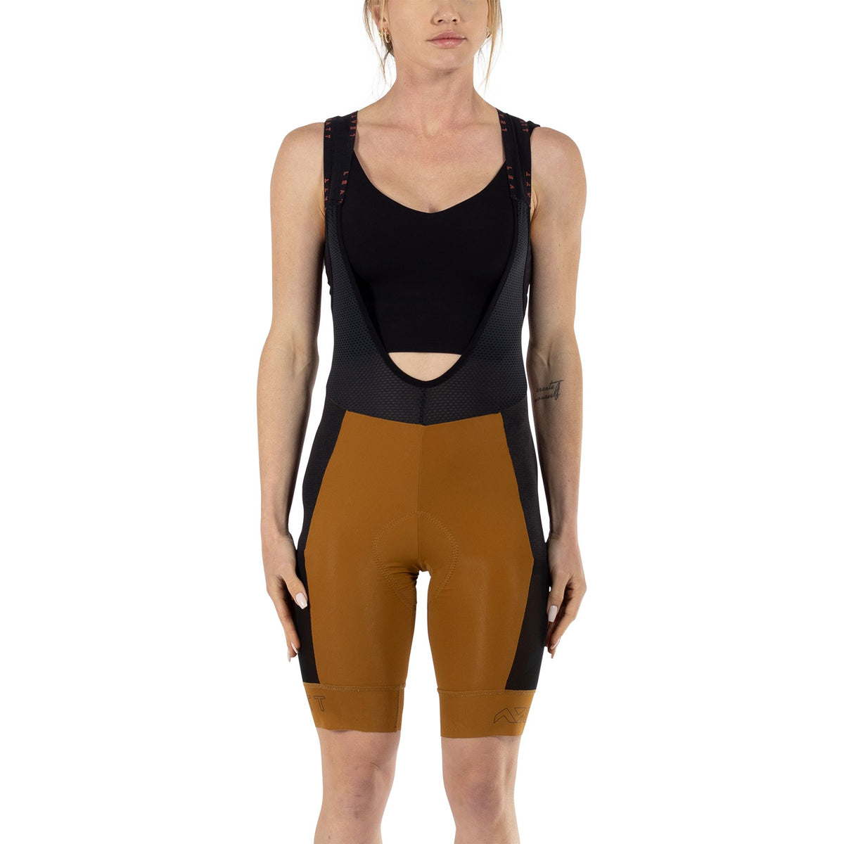 LEATT APPAREL BIB SHORT 5.0 ENDURANCE PEANUT 6 WOMENS