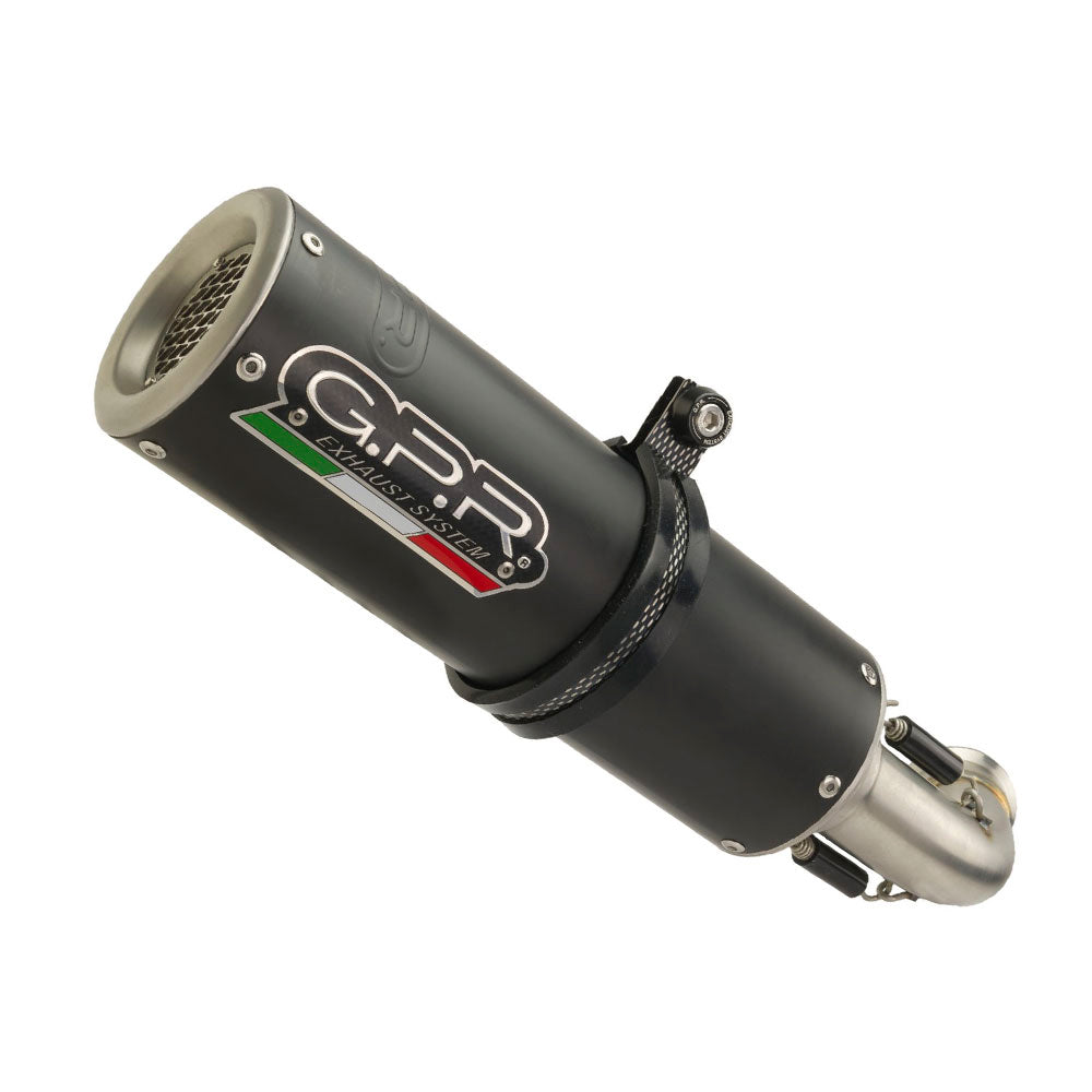 GPR-Exhaust---M3-Black-Titanium-Full-Line-for-XSR-125-from-2021-to-2025-dB-Killer-Catalyst