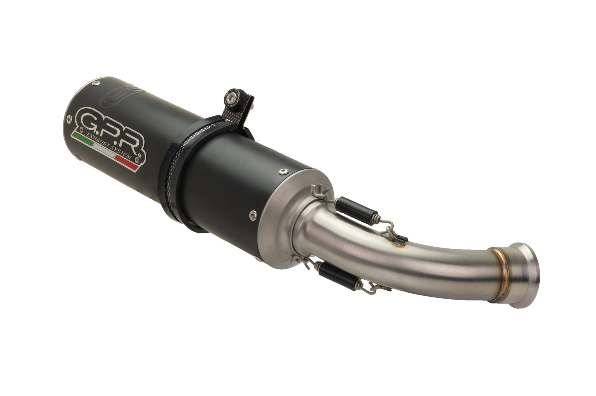 GPR-Exhaust---M3-Black-Titanium-Full-Line-for-XSR-125-from-2021-to-2025-dB-Killer-Catalyst