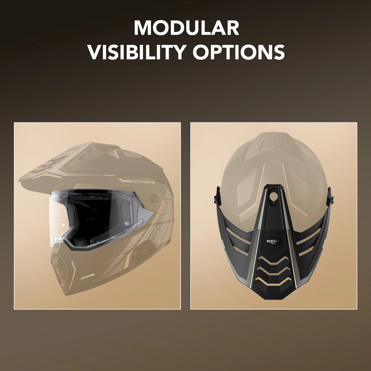 Sena - OUTLANDER Versatile Dual Sport Smart Motorcycle Helmet