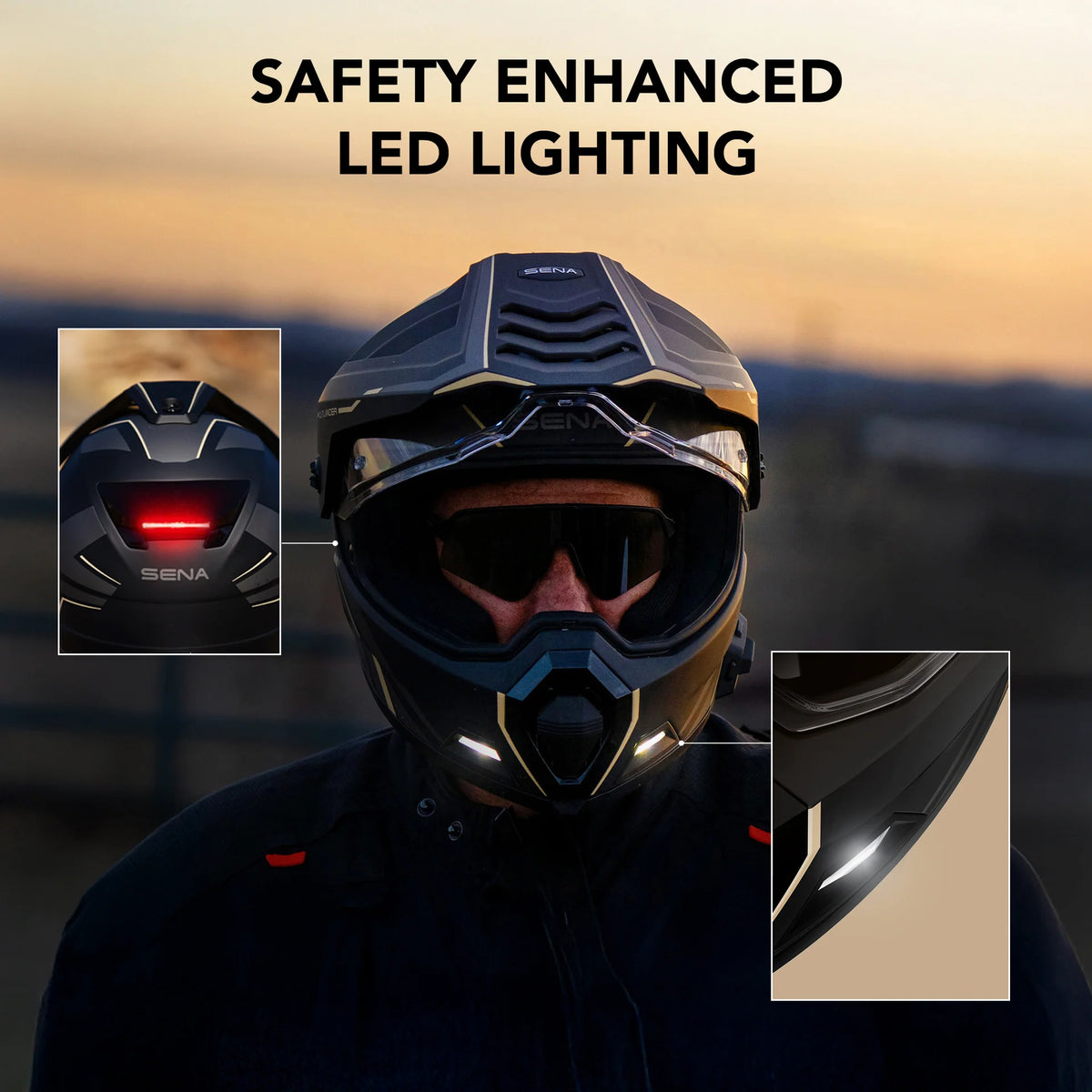 Sena - OUTLANDER Versatile Dual Sport Smart Motorcycle Helmet