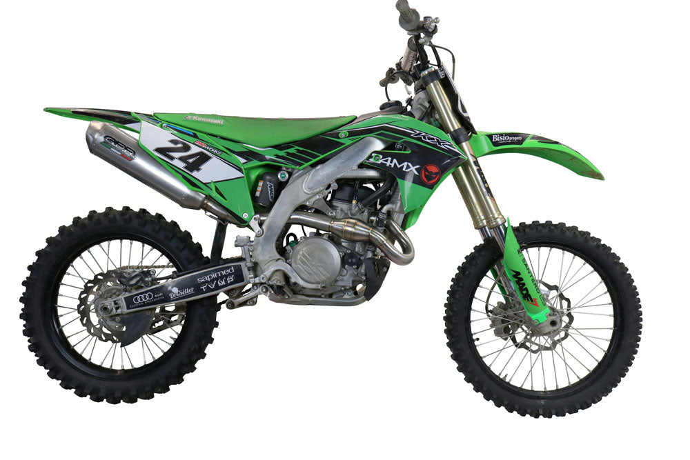 GPR-Exhaust---Pentacross-Titanium-Full-Line-for-KX-450-F-from-2021-to-2023-dB-Killer-Spark-Arrestor