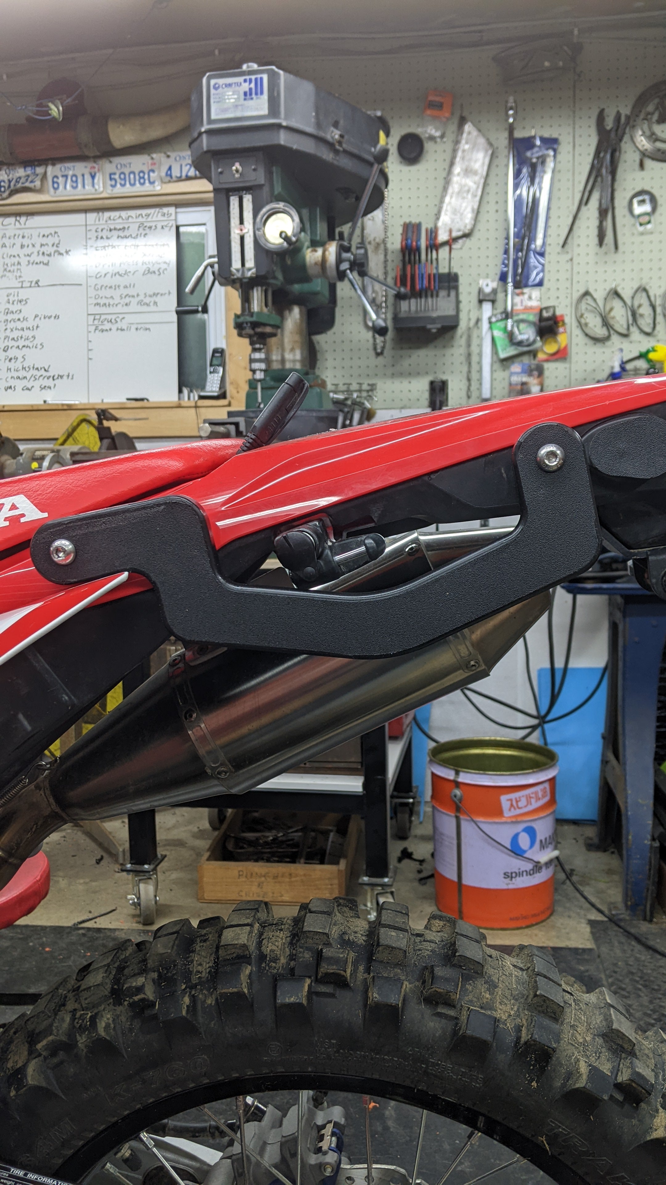 JET Moto Products - Low Type HDPE Grab Rails for Honda CRF 300L & Rally