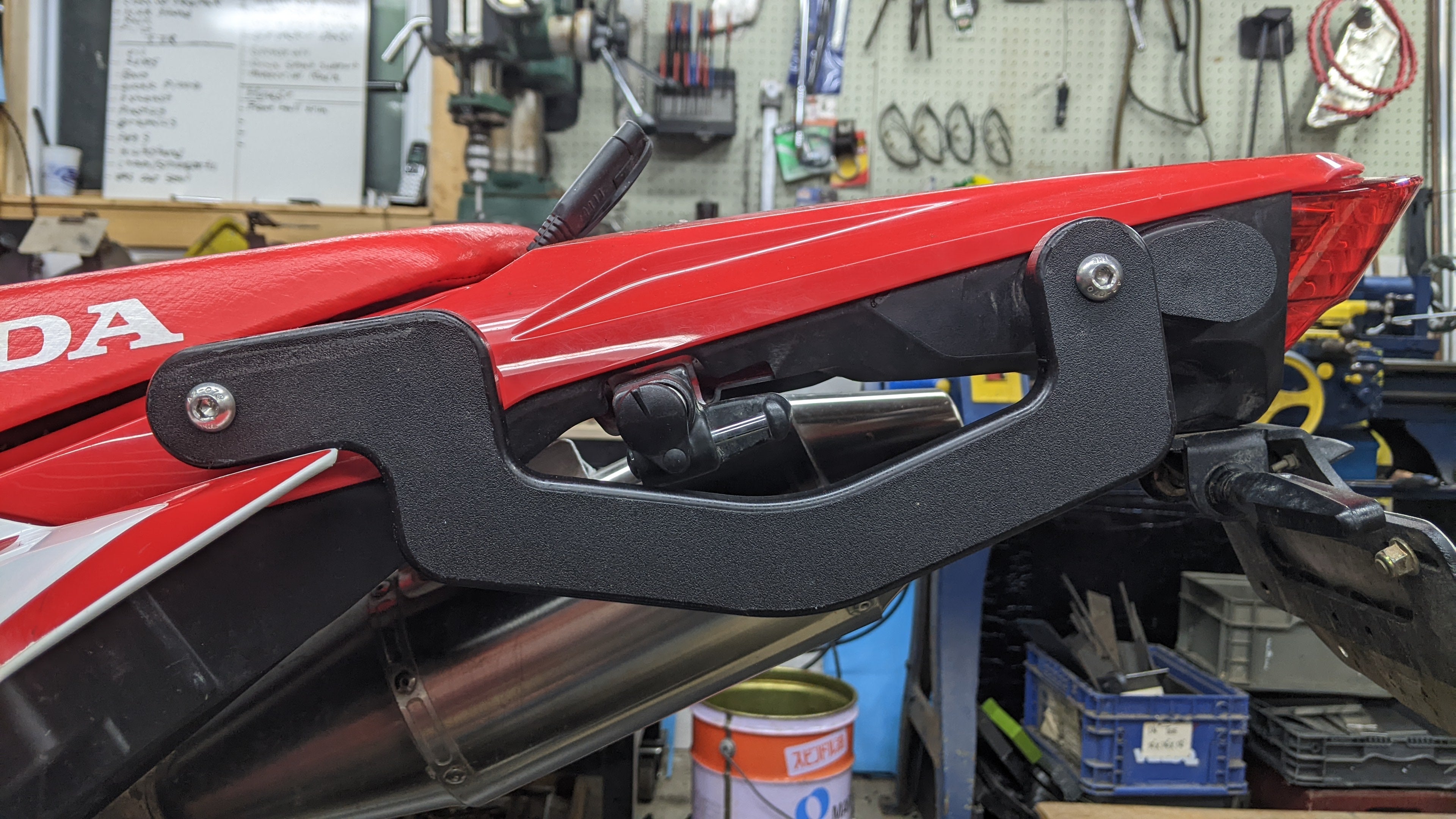 JET Moto Products - Low Type HDPE Grab Rails for Honda CRF 300L & Rally