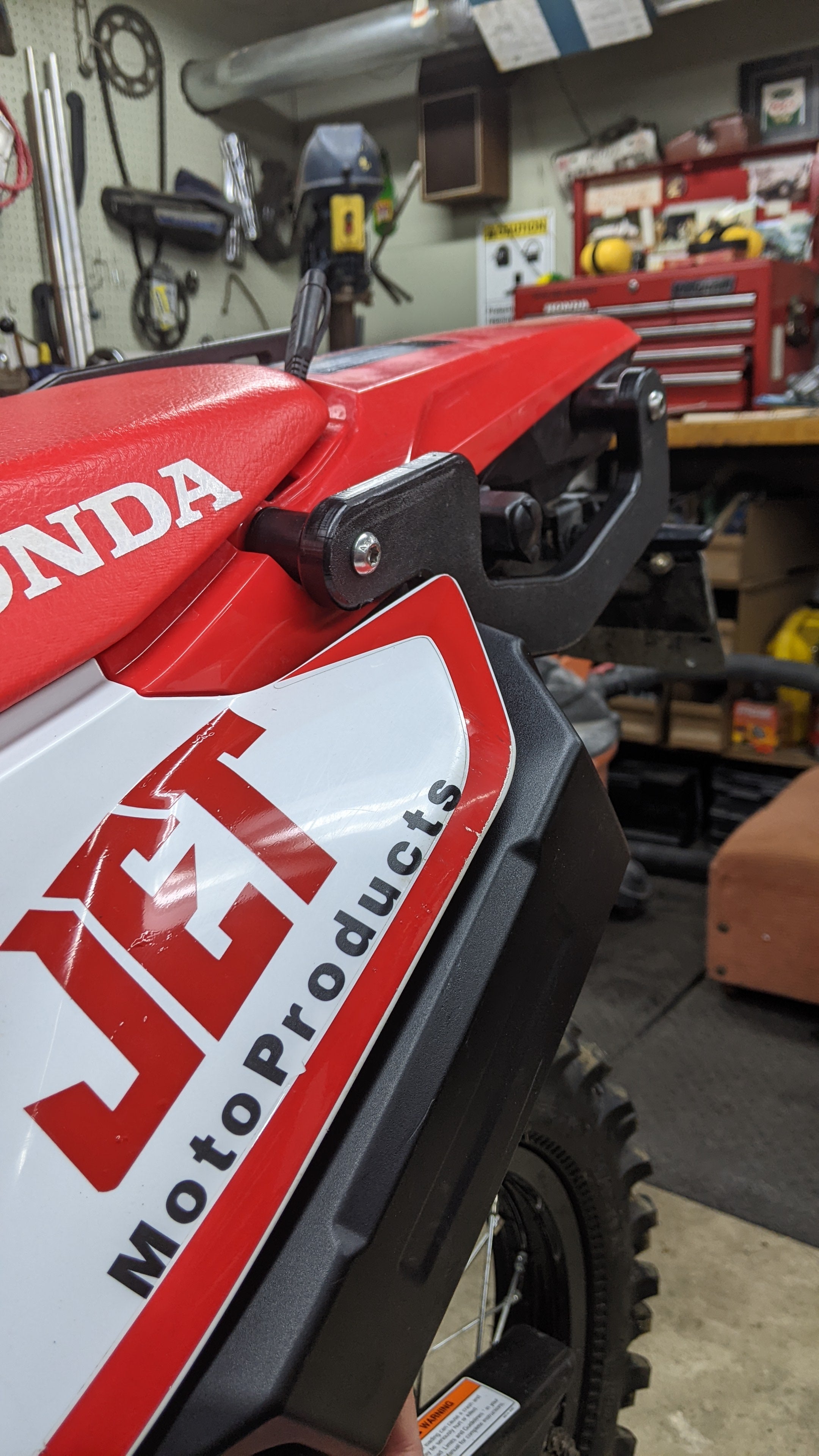 JET Moto Products - Low Type HDPE Grab Rails for Honda CRF 300L & Rally